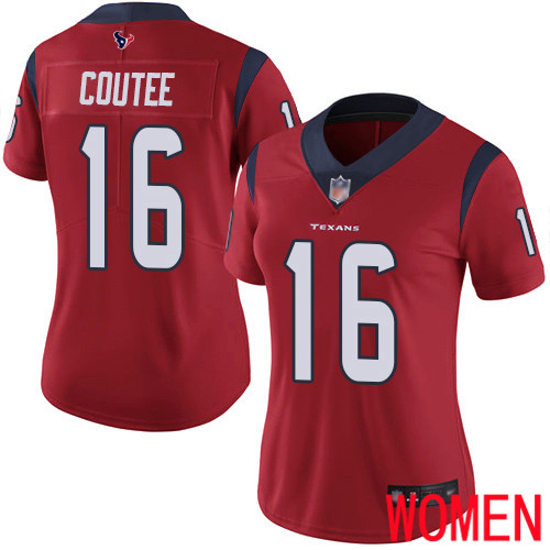 Houston Texans Limited Red Women Keke Coutee Alternate Jersey NFL Football #16 Vapor Untouchable->women nfl jersey->Women Jersey